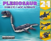 LEGO MOC 31128 Plesiosaurus by PocMoc | Rebrickable - Build with LEGO