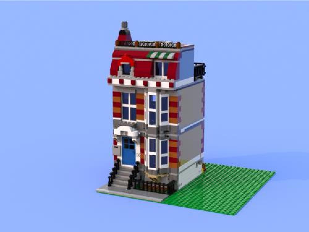 LEGO 10218 Shop apartment by | Rebrickable - Build with