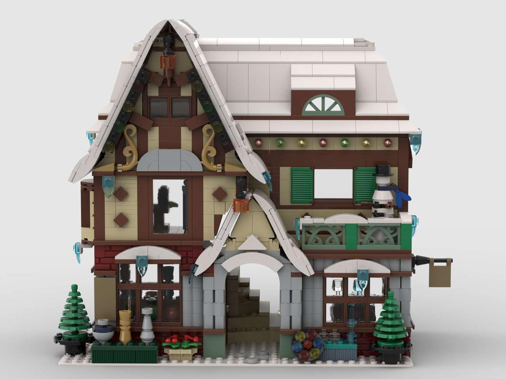 lego winter village moc