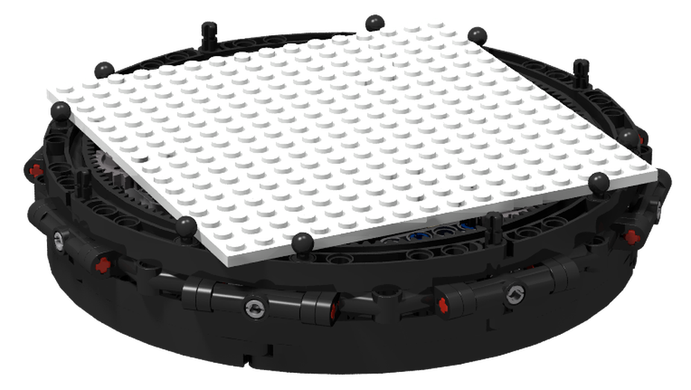 LEGO MOC A Sleek Motorised Turntable for Display by Eddie_Young