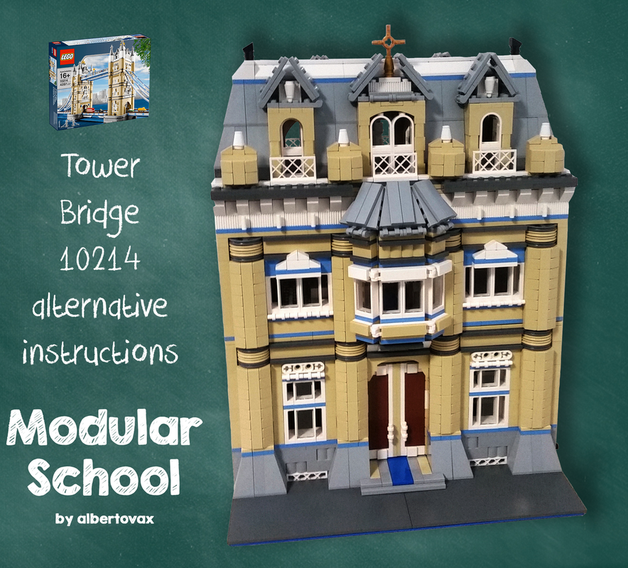 LEGO MOC Tower Bridge alternative - School by alberto.vax Rebrickable - Build with LEGO