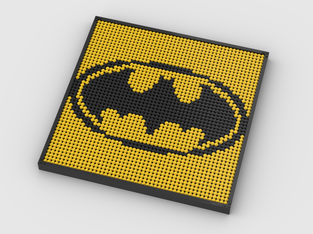 LEGO MOC Batman Logo Photo Art by gabizon | Rebrickable - Build with LEGO