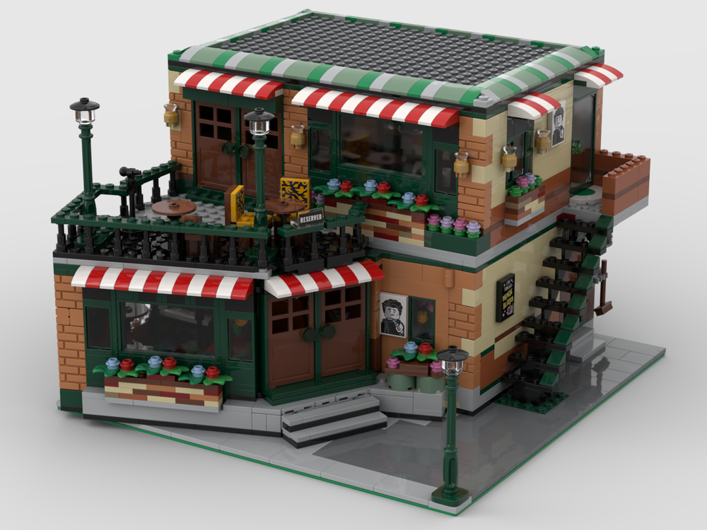 Ordinere Forgænger Donau LEGO MOC Modular Central Perk Cafe & Pub by Brick Artisan | Rebrickable -  Build with LEGO