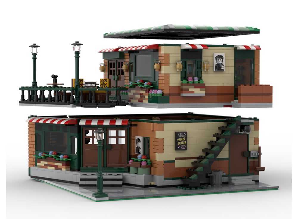 LEGO MOC Modular Central Perk Cafe & Pub by Brick Artisan