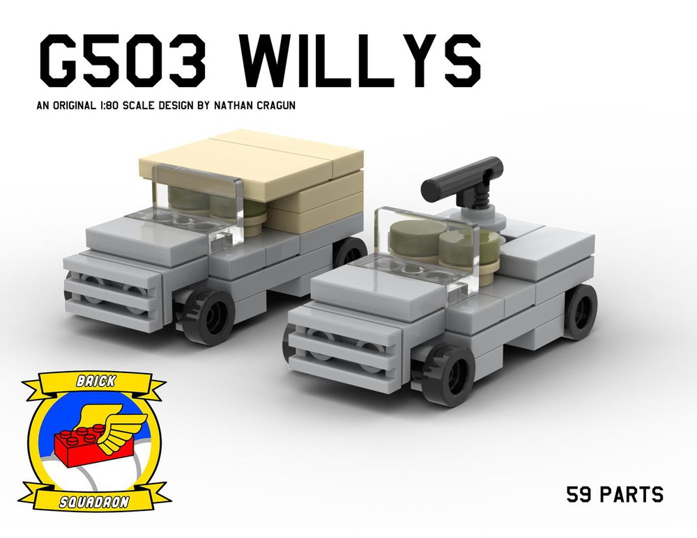 LEGO Split-Sets MIL7595 Willys Jeep (komplett), grün