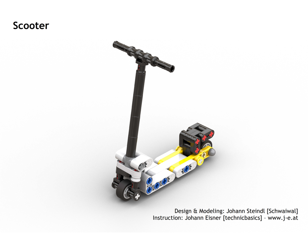 LEGO MOC Scooter by technicbasics Rebrickable Build with LEGO
