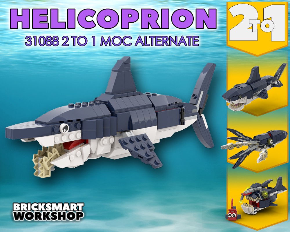 LEGO MOC Helicoprion 31088 2 to 1 by 