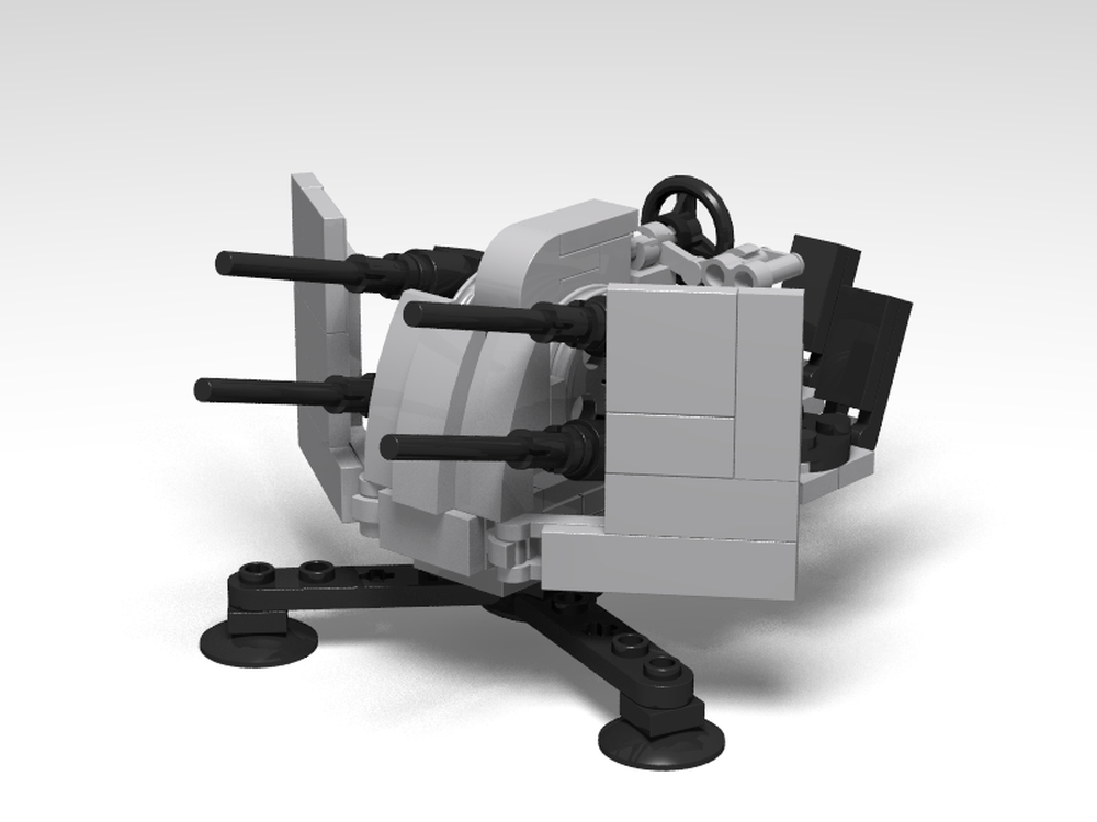 Lego Moc 2cm Flakvierling 38 By Gunsofbrickston Rebrickable Build With Lego