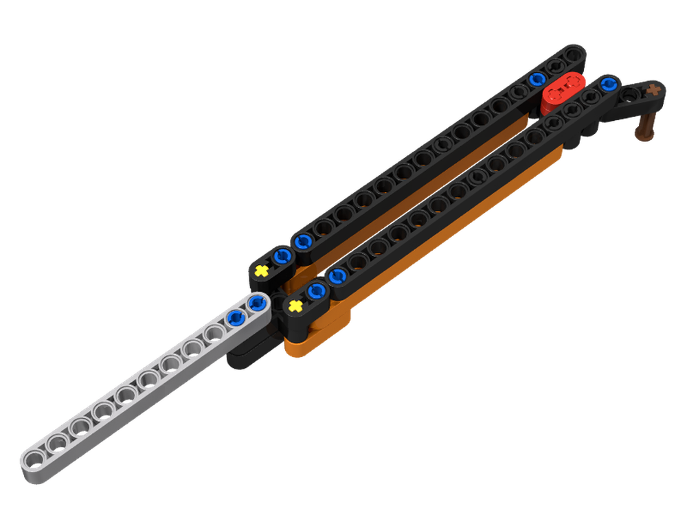 LEGO MOC LEGO Technic Trainer Butterfly knife Balisong by ExtremeGaming17 Rebrickable Build with LEGO