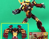 Transformer Batwing from LEGO set 31073: Mythical Creatures
