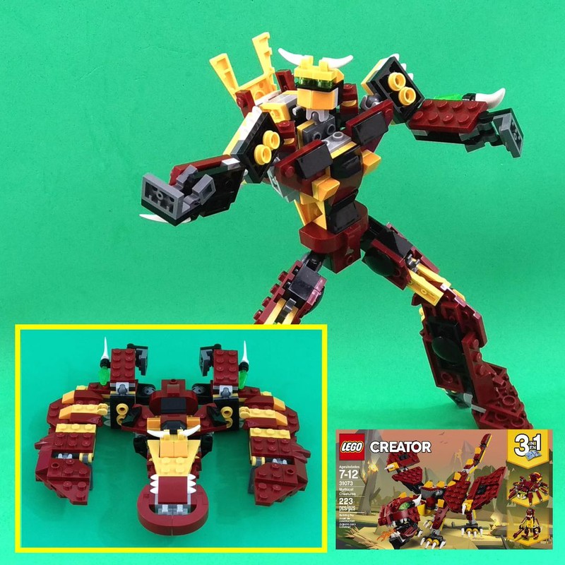 LEGO MOC-55088 Transformer Batwing from LEGO set 31073: Mythical ...
