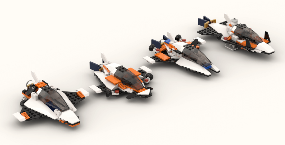 60224 Mars Shuttle Bundle 4 in 1 modelar Rebrickable - Build with LEGO