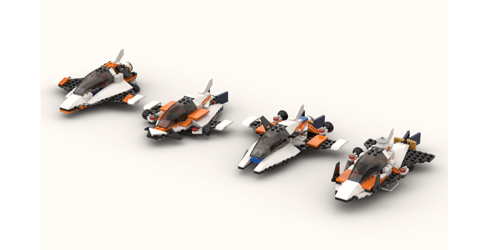 LEGO MOC-55425 60224 Mars Shuttle Bundle 4 in 1 by modelar