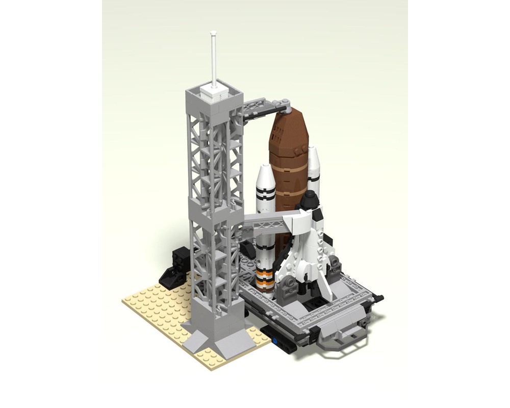 LEGO MOC Launch Pad (partial) & Crawler Extras for Mini Space Shuttle