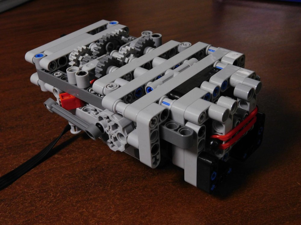 LEGO MOC-5565 Sequential RC 4-speed dual-clutch gearbox with PF Servo ...