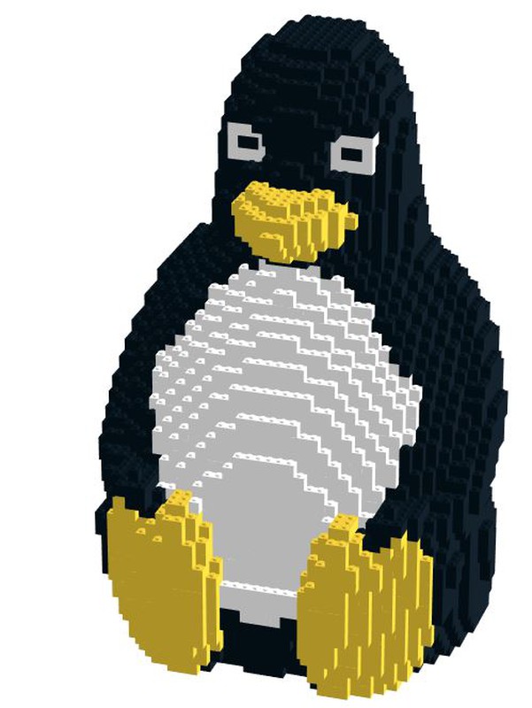 Velkommen fritid lærling LEGO MOC Tux Penguin by HeySv | Rebrickable - Build with LEGO