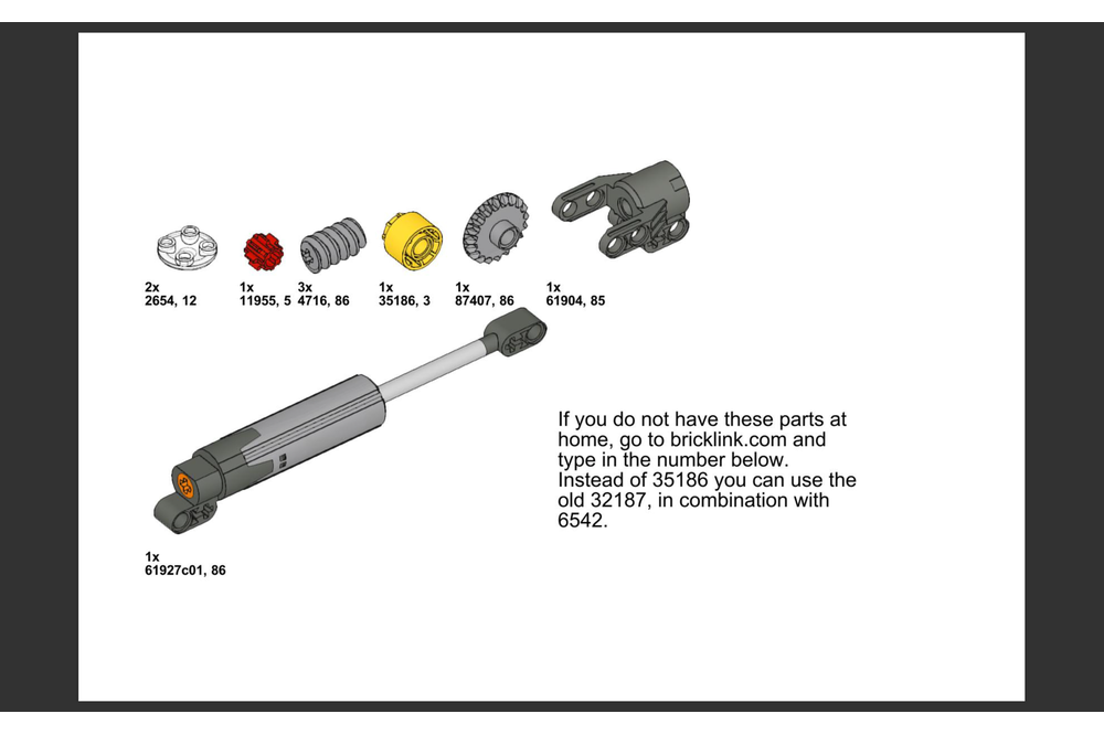 Lego 42082 shops parts list