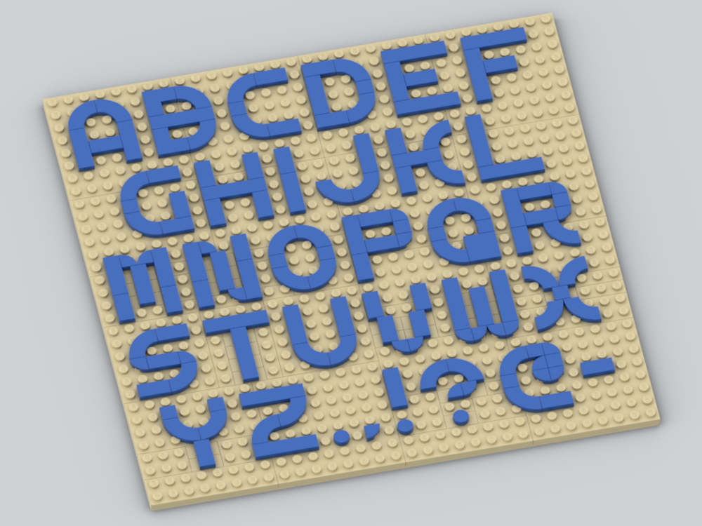 Lego dots online alphabet