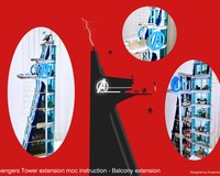 76166 Avengers Tower extension moc