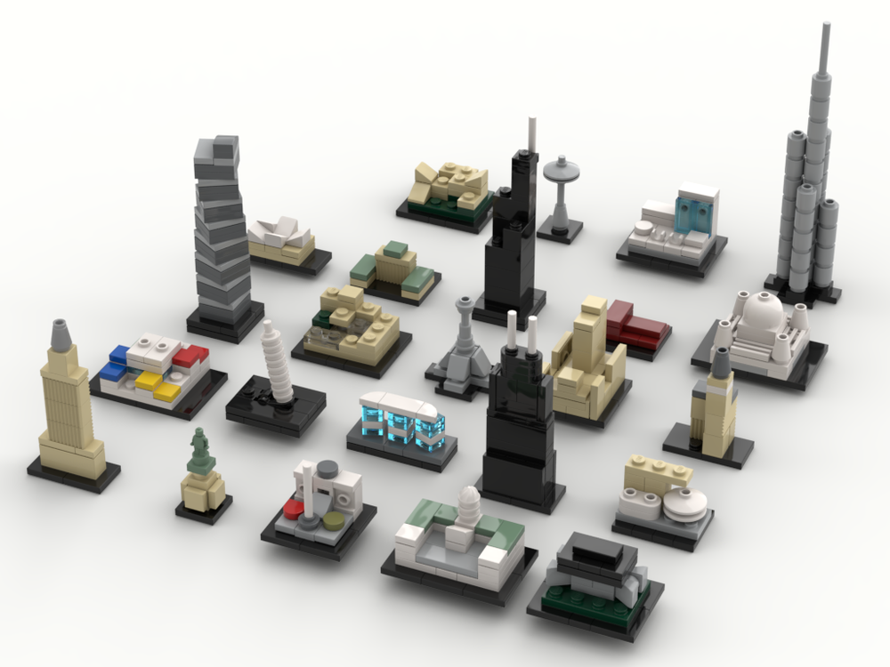 LEGO MOC Lego Architecture Calendar by klosspalatset Rebrickable - Build LEGO