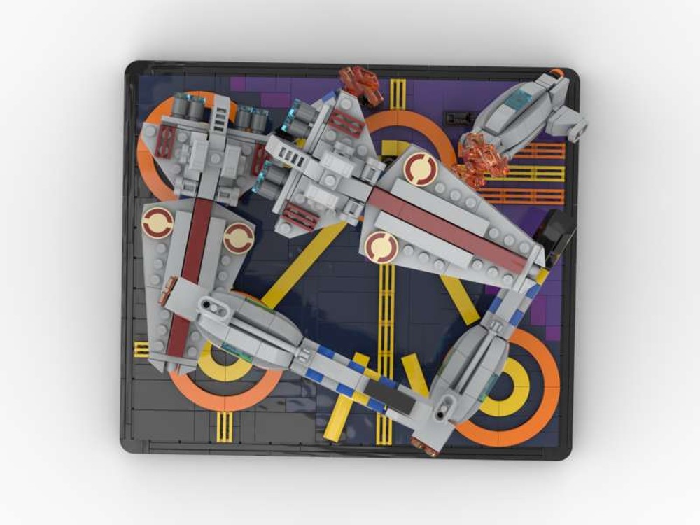 LEGO MOC-56165 Battle Over Coruscant- Micro Venator, Invisible Hand ...