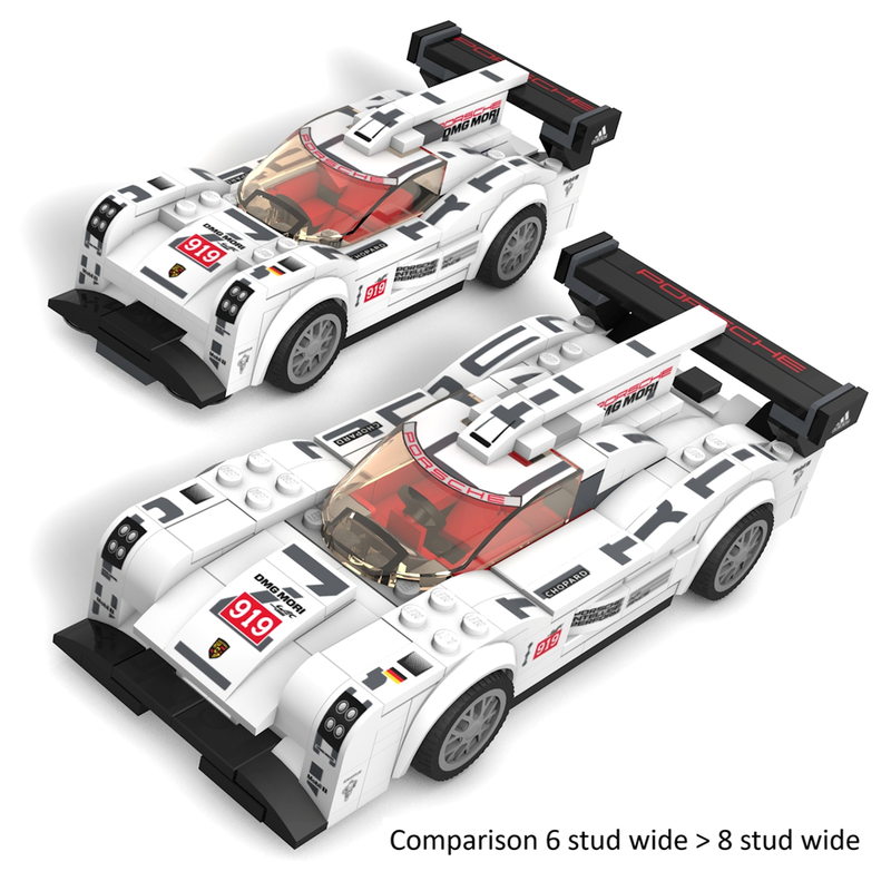 LEGO MOC-56203 Porsche 919 Hybrid in 8 Stud Wide Style by