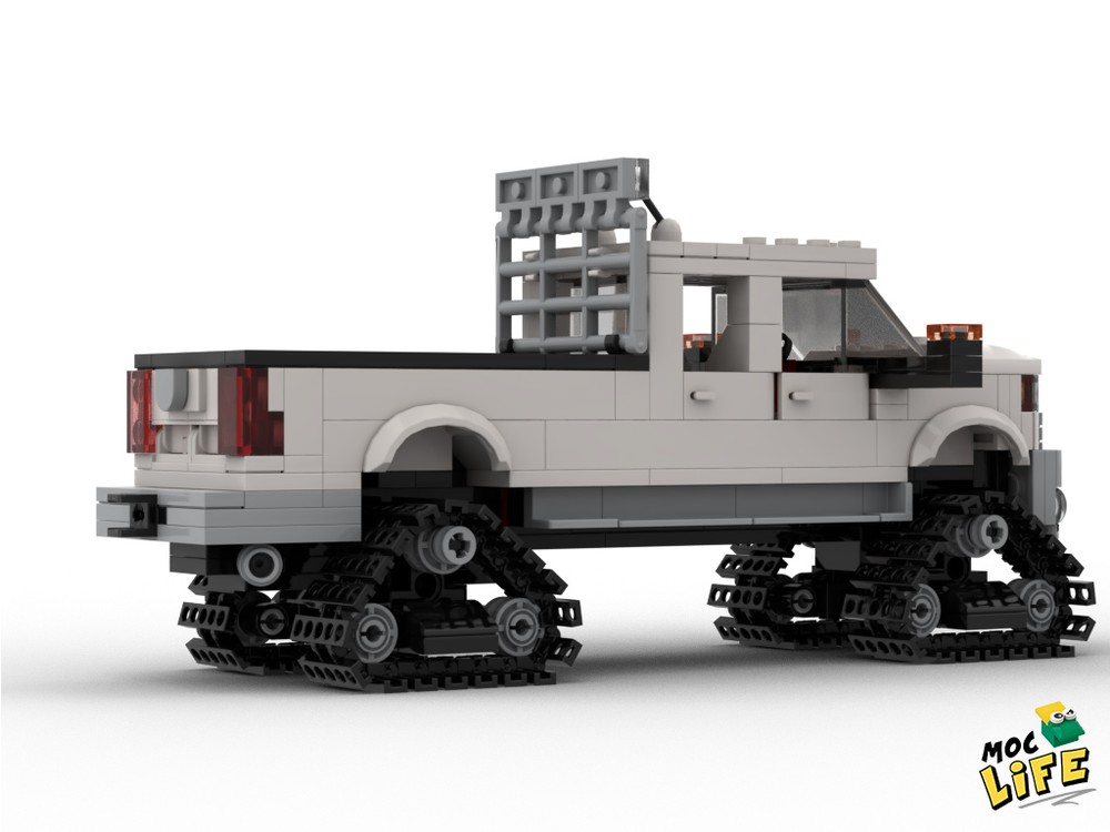 LEGO MOC-56389 Ram 1500 quad cab long bed wheels tracks by MocLife ...