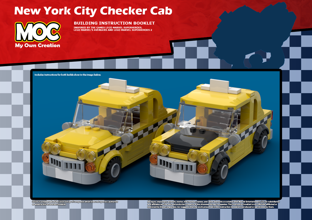 fejl Stor mængde wafer LEGO MOC NYC Checker Cabs Inspired by the Lego Marvel Superheroes Games by  Velandar | Rebrickable - Build with LEGO