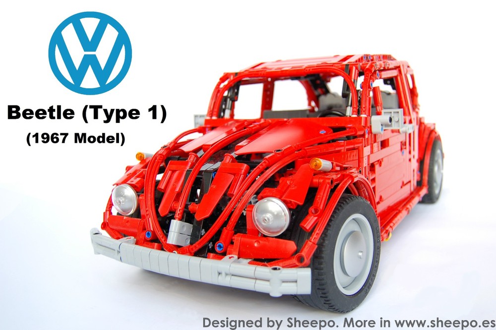 LEGO MOC Volkswagen Beetle (Type 1) (Manual version) by Sheepo | - LEGO