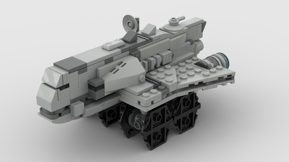 LEGO MOC micro scale AT-AT by Lego_things_and_stuff