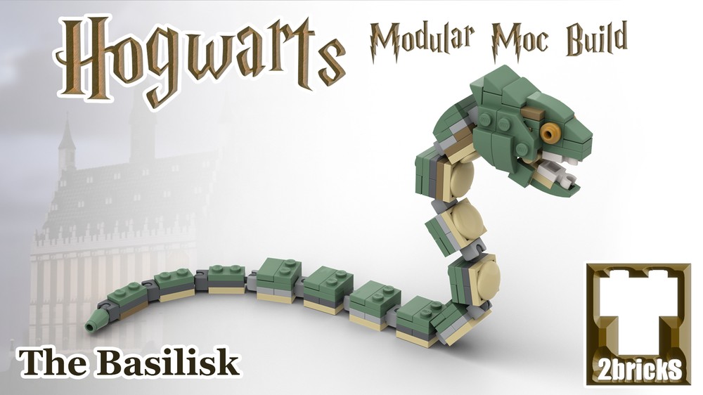 LEGO MOC Harry Potter Minifigure Scale Basilisk by 2bricksofficial