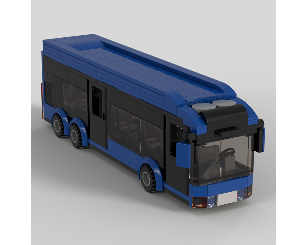 LEGO MOC Blue bus by Creater | Rebrickable - Build with LEGO