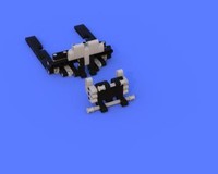 Fork with quick-coupler for LEGO® SET 42030