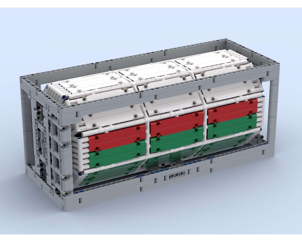 LEGO MOC 20' Overseas Bulk Container in Scale 1:17 (45 x 18 x 19 Studs ...