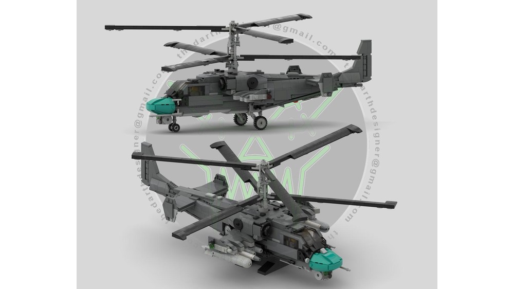 LEGO MOC-57691 Kamov KA-52 | 1:34 Scale by DarthDesigner