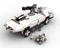 Space Force Lunar Tank with functional cannon