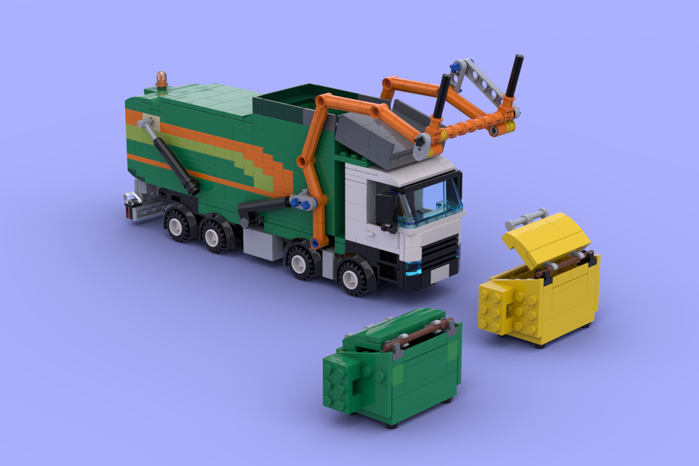 Specialisere undulate Twisted LEGO MOC JJ Richard & son rubbish truck by Absolute_lego_builds |  Rebrickable - Build with LEGO