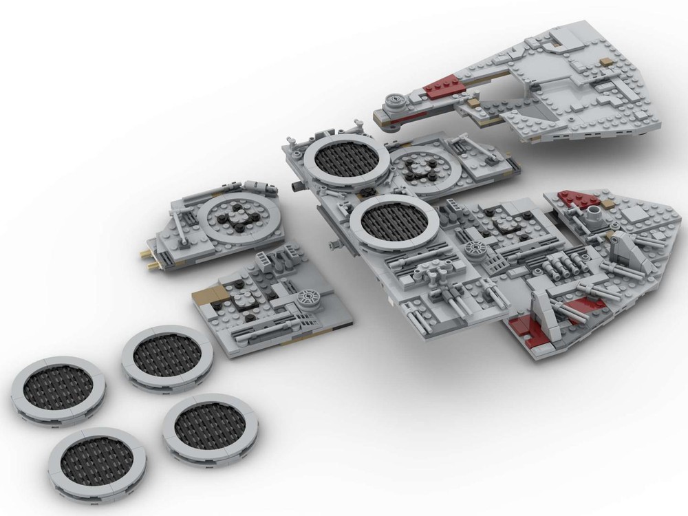 LEGO MOC Lock_ Falcon Rear Panels by majora56 | Rebrickable - Build with LEGO