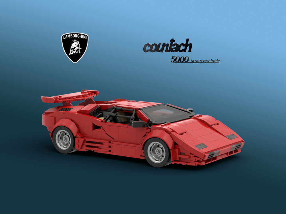 LEGO MOC Lamborghini Countach LP5000 QV - Red version by Rastacoco |  Rebrickable - Build with LEGO