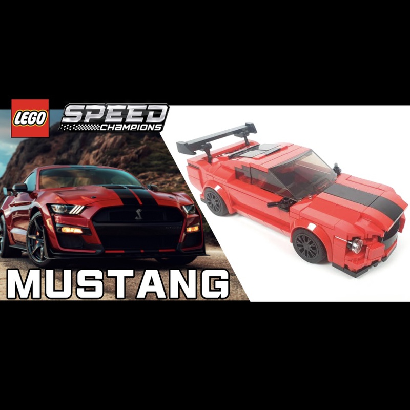 actie gordijn boekje LEGO MOC Ford Mustang Shelby GT500 Speed Champions by BrickYourDream |  Rebrickable - Build with LEGO