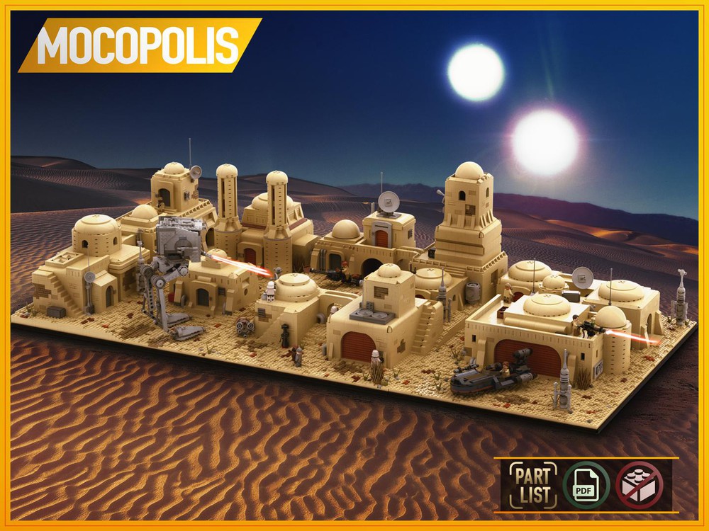 MOC Space Wars Star Movie SW Tatooine Mos Eisley Cantina Chapter