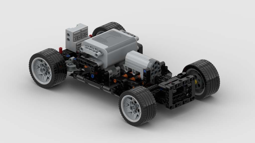 LEGO MOC Basic Technic Chassis w/ Instructions by | Rebrickable Build with LEGO
