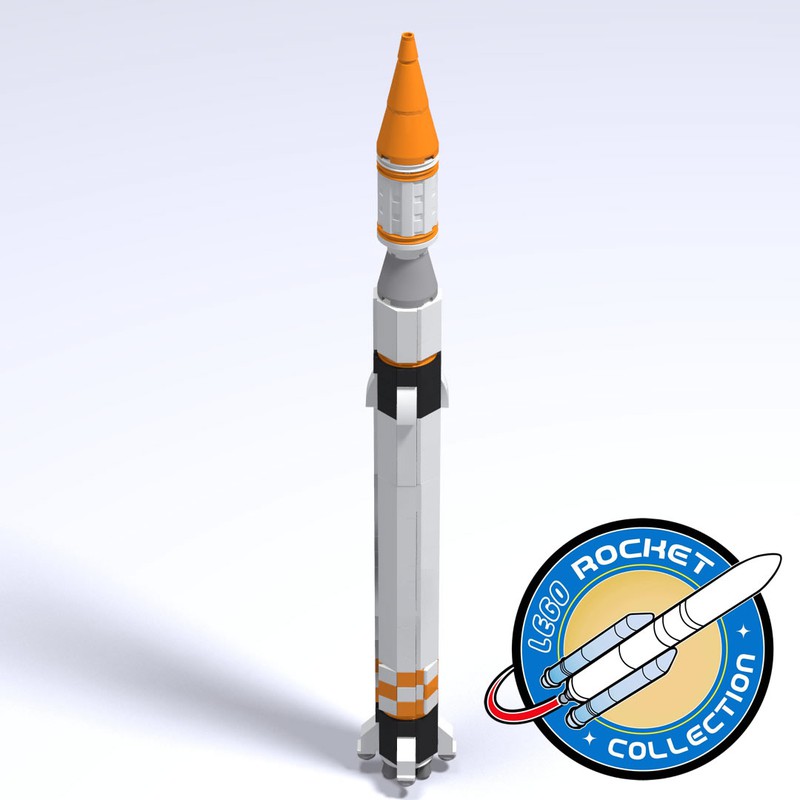 LEGO MOC Tsyklon 3 - 1:110 (like Saturn V Scale) by Dixenet | Rebrickable - Build with