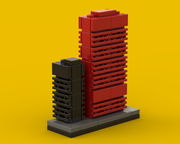 Final build of epic microscale Minas Tirith for Brickcon 2014