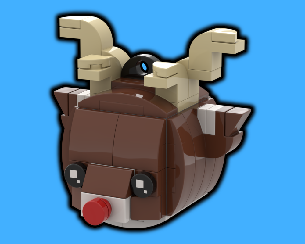 LEGO MOC Reindeer Ornament By VNMBricks Rebrickable Build With LEGO