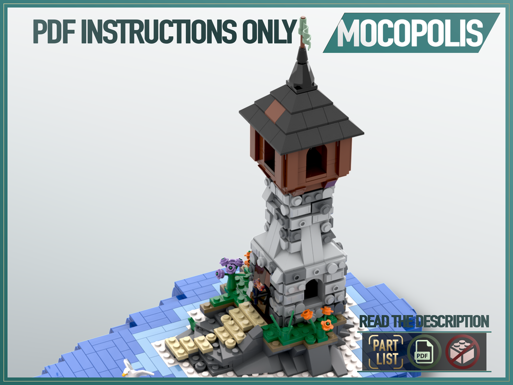 LEGO MOC Mini Lighthouse by MOCOPOLIS | Rebrickable - Build with LEGO