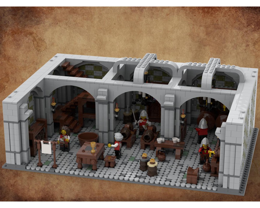 LEGO MOC Medieval wine cellar by Huebre | Rebrickable - Build with LEGO