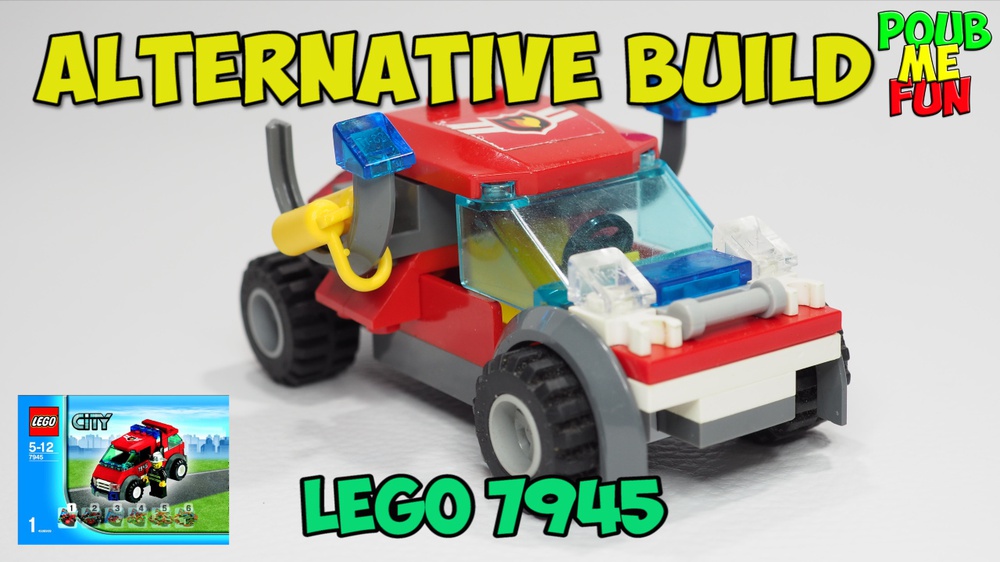 LEGO MOC LEGO 7945 | Coastguard Surf Rescue Car - Unconventional | Alternate Build with tutorial by PoubMeFun | Rebrickable - Build with LEGO