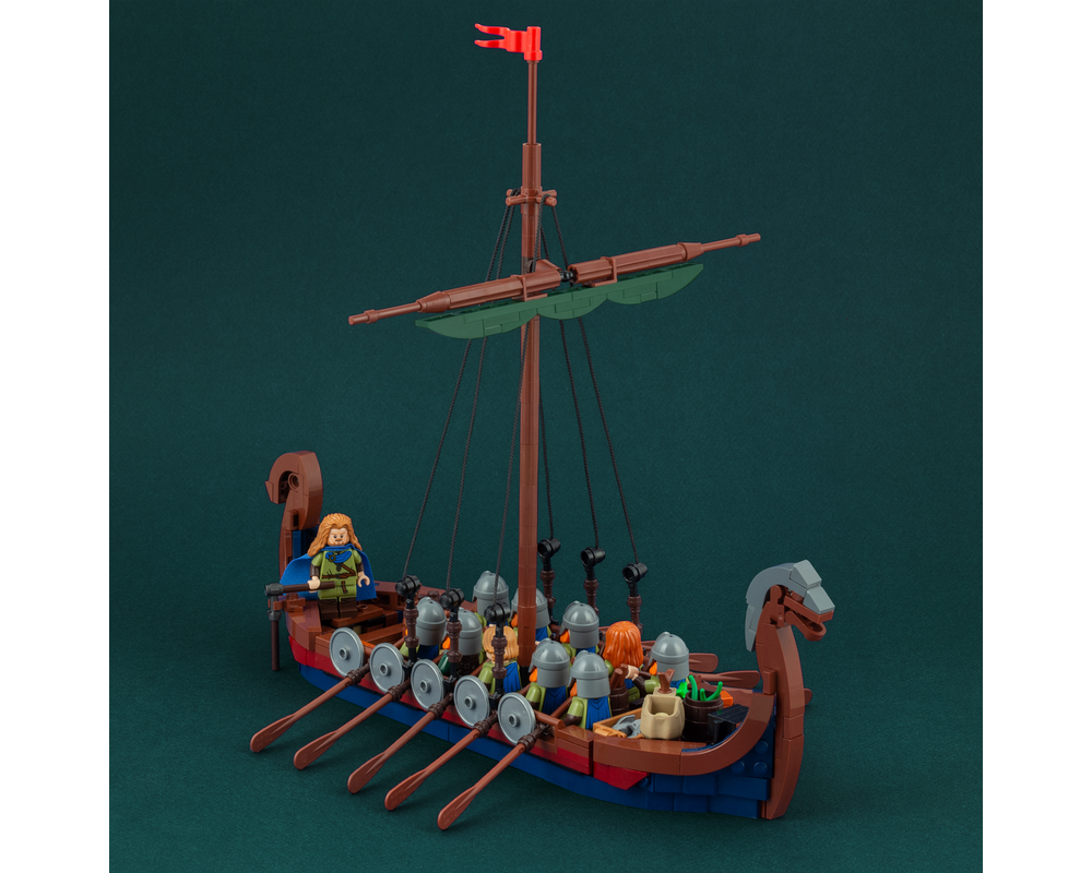 LEGO MOC LEGO Viking Longship by JonasKramm | Rebrickable - Build with LEGO