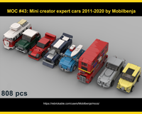 Mini Creator Expert cars 2011-2020